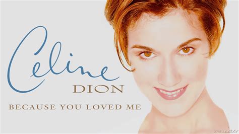 celine dion because you loved me letra